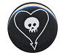 Heart and Skull Button