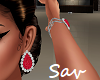 Ruby Earrings/Bracelets