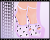 ● Purplel Cross Heels
