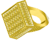 yellow dia pinky ring