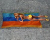beach towel with 2p