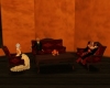 red animated Sofa set