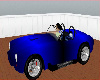 Blue animated sport car