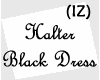(IZ) Halter Black Dress