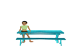 turquosie pinick table