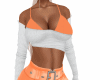 Sweater OR! white&orange