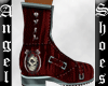 evil boots red