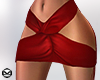 $ Wrapped skirt red