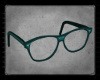 -K- Teal Nerd Glasses