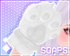 +Kitty Gloves White