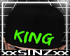 X KING GREEN SNAPBACK X