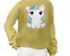 Unicorn Yellow Sweater