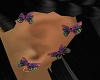 fire opal b/fly earrings
