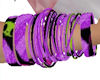 Purple Skull Bracelet