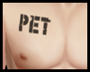Pet chest tattoo