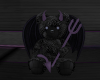 (S)Devil Teddy blk purp