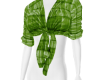 Autumn Green Flannel Top
