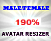 !190% Avatar Resizer