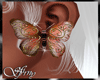 *S* Butterfly Earrings