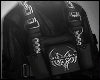 black top + bag chain