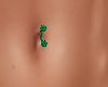 Emerald belly ring