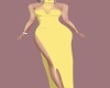 Edni yellow sheer gown