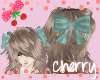 Double Teal Hairbows