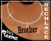 Brother Necklace Black