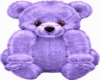 Purple bear rug