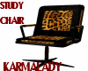 leopard print studychair