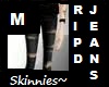 -M- Dark Ripped Skinnies