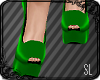 !SL l Green Holly Heels