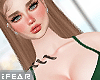 ♛Cha Sexy Green Dress