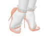 Pastel orange heels