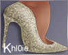 K NYE Gold heels