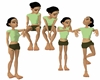 Lean against poses