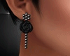 Y* Black Rose Earrings