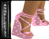 PINK POKADOT WEDGE