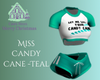 Miss Candy Cane -Teal