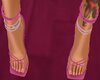 $ Pink Print Heels e