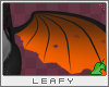 |L| Batsy wings (orange)