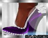 spiked heels purple