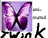 Anim Purple Butterfly