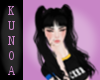 K| Black Pigtails