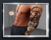 {D} Lion & Wolf  Arm Tat