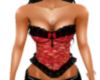Red/Black corset top