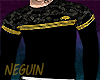Camisa UV Preta/dourado
