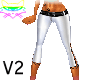 # Hippy slv white capris