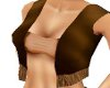 Leather Brown Fringe Ves