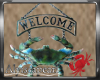 Crab Shack Welcome Sign